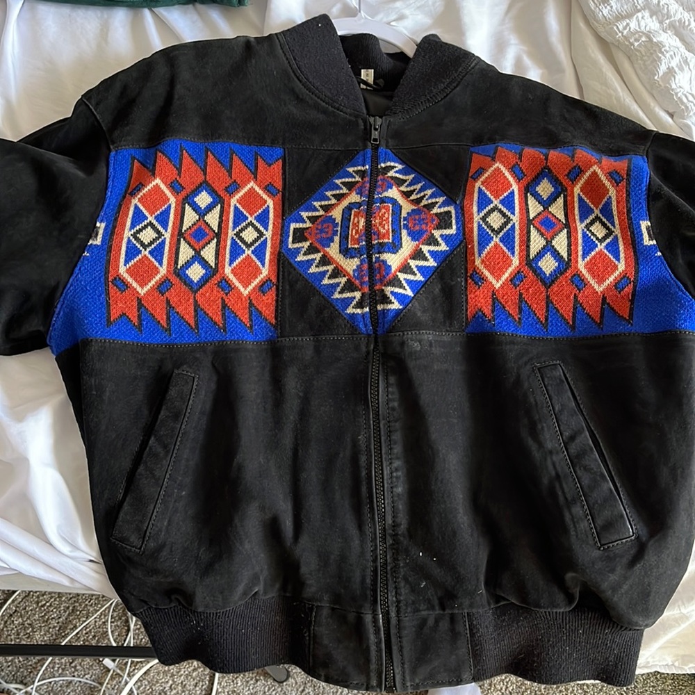 Vintage Lmogees Leather Bomber